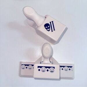 Martha Stewart Punch Skull Cross Bones Pumpkin Jack o Lantern Border Halloween